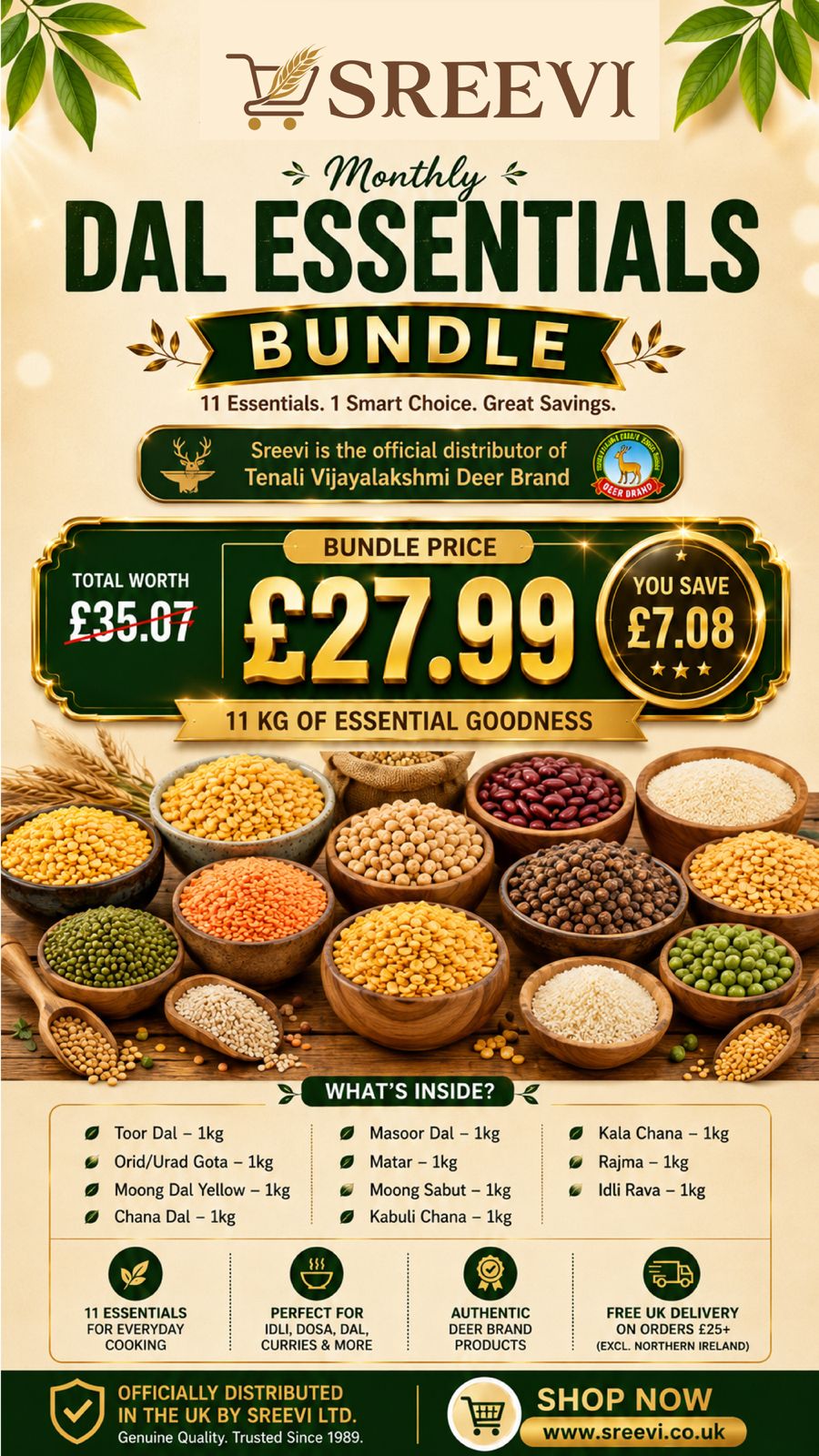 Monthly Grocery Essentials Bundle – 11 kg